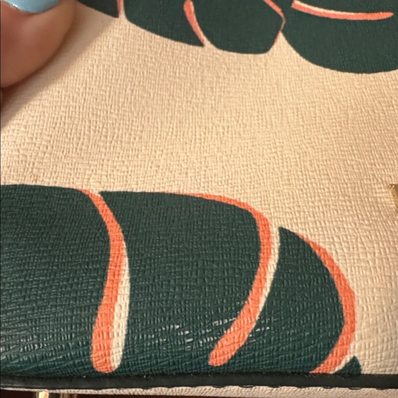 Kate Spade Monstera Leaf Crossbody Bag in Green and Cream - Picture 6 of 6